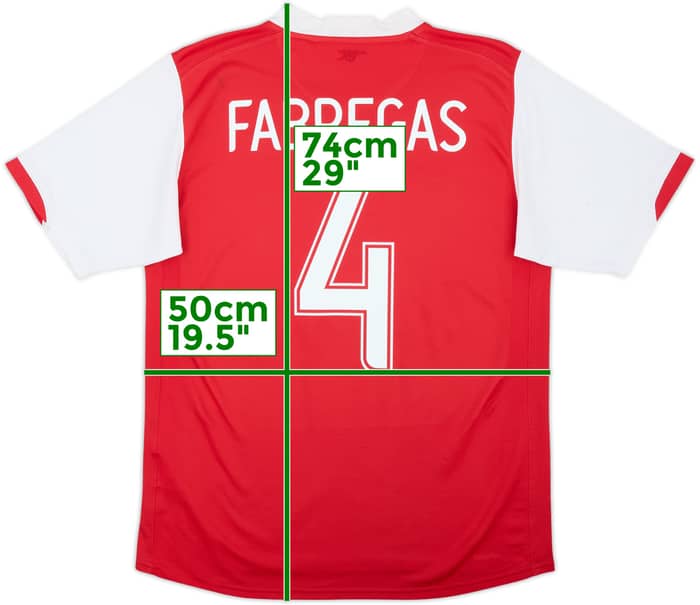2006-08 Arsenal Home Shirt Fabregas #4 - 6/10 - (S)