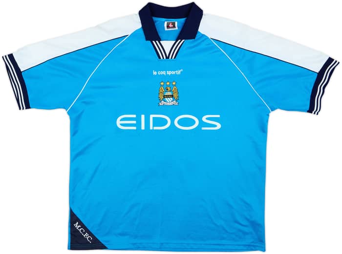 1999-01 Manchester City Camiseta Local Goater #10 - 5/10 - (XL)