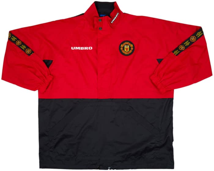 1996-97 Manchester United Umbro 1/2 Zip Drill Top - 8/10 - (XL)