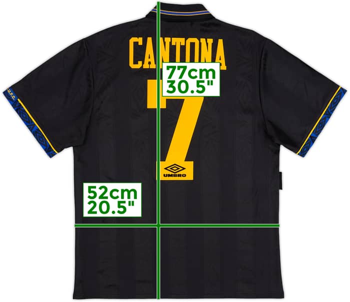 1993-95 Manchester United Away Shirt Cantona #7 - 9/10 - (M)