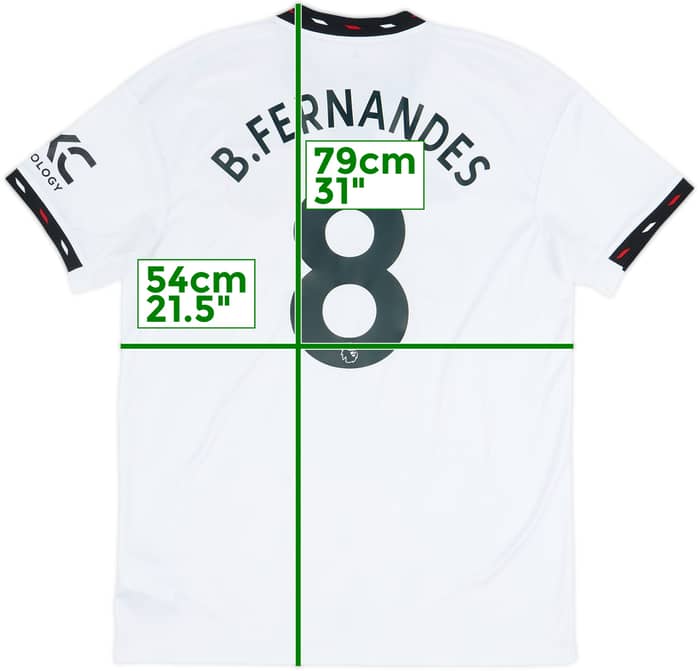 2022-23 Manchester United Away Shirt B.Fernandes #8 - 10/10 - (L)
