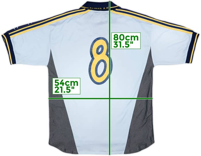 2000-01 Parma Youth Match Issue Away Shirt #8