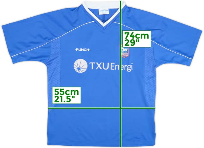 Camiseta de local del Ipswich 2001-02 - 8/10 - (L)