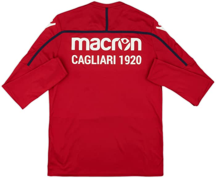 2016-17 Cagliari Macron Training L/S Shirt - 9/10 - (M)