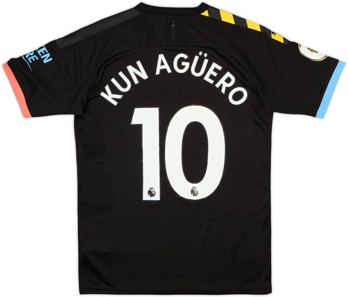 2019-20 Manchester City Away Shirt Kun Aguero #10 (S)