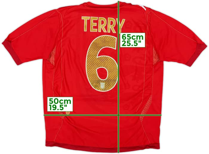 2006-08 England Away Shirt Terry #6 - 6/10 - (M)