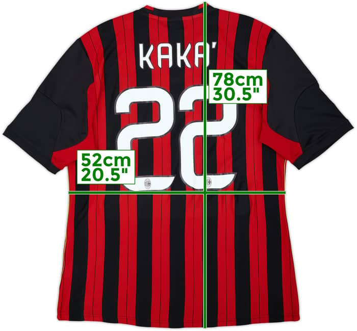 2013-14 AC Milan Home Shirt Kaka #22 - 8/10 - (L)