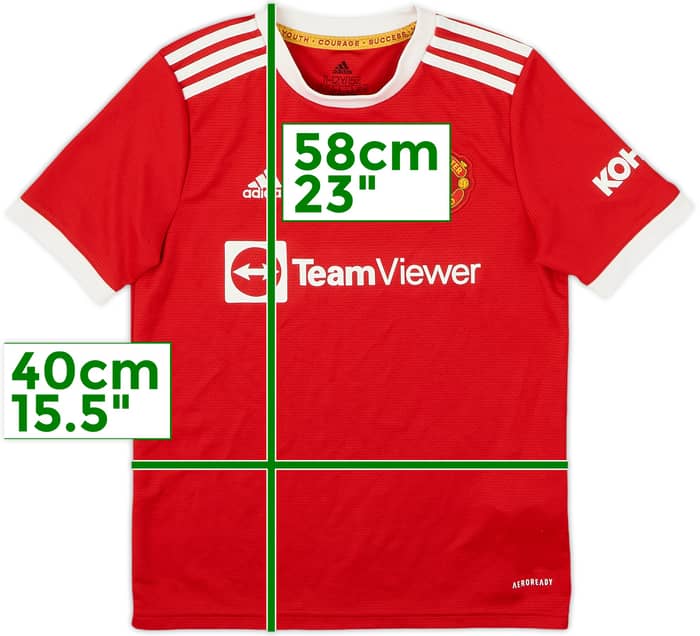 2021-22 Manchester United Home Shirt - 8/10 - (M.Boys)