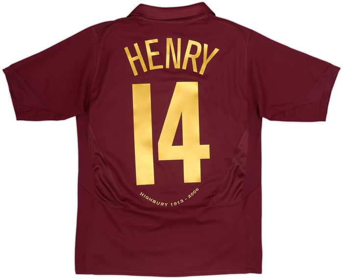 2005-06 Arsenal Local Camiseta Henry #14 - 9/10 - (XL.Boys)