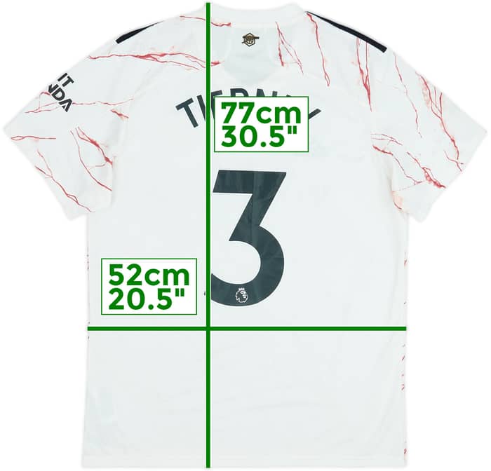 2020-21 Arsenal Away Shirt Tierney #3 - 8/10 - (L)