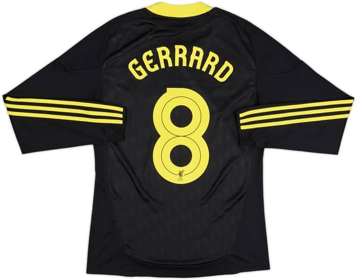 Camiseta de manga larga de la tercera equipación del Liverpool 2010-11 Gerrard #8 - 7/10 - (S)