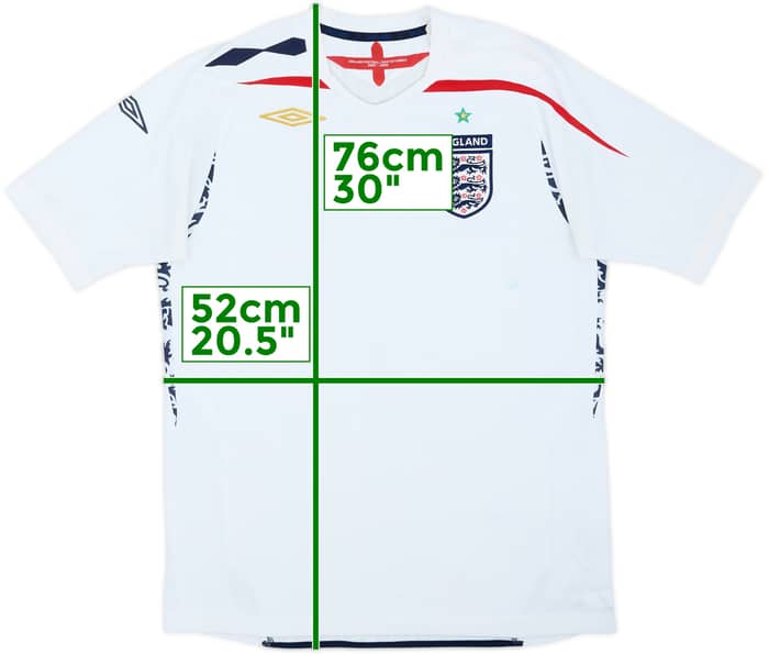 2007-09 England Home Shirt - 5/10 - (M)