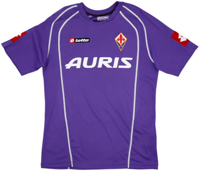 2005-07 Fiorentina Match Issue Signed Home Shirt Potenza #6