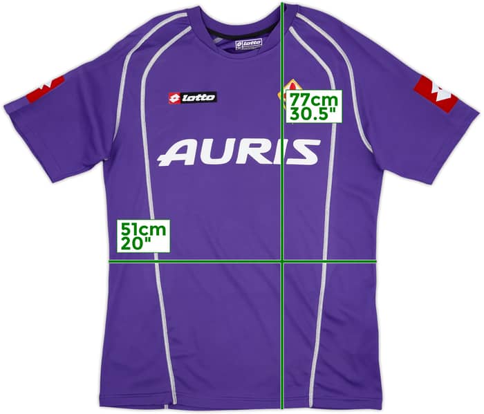 2005-07 Fiorentina Match Issue Signed Home Shirt Potenza #6