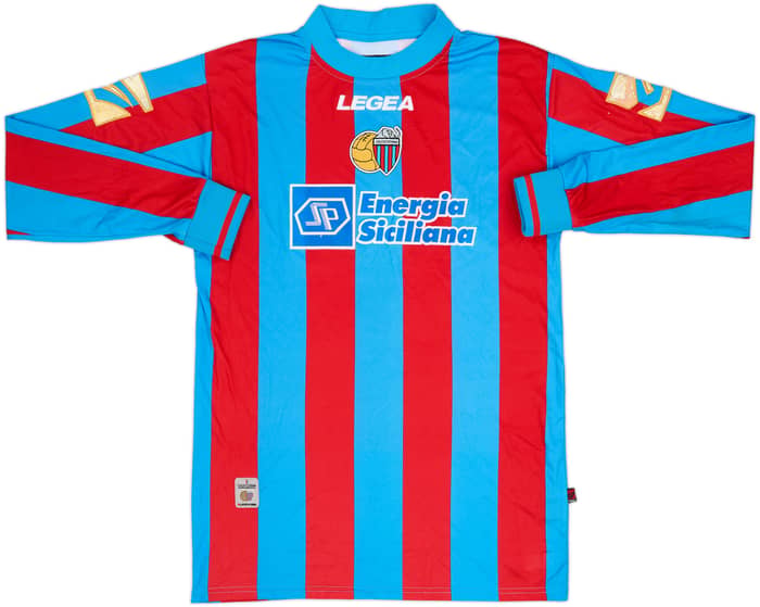 2007-08 Catania Youth Match Issue Home L/S Shirt #8