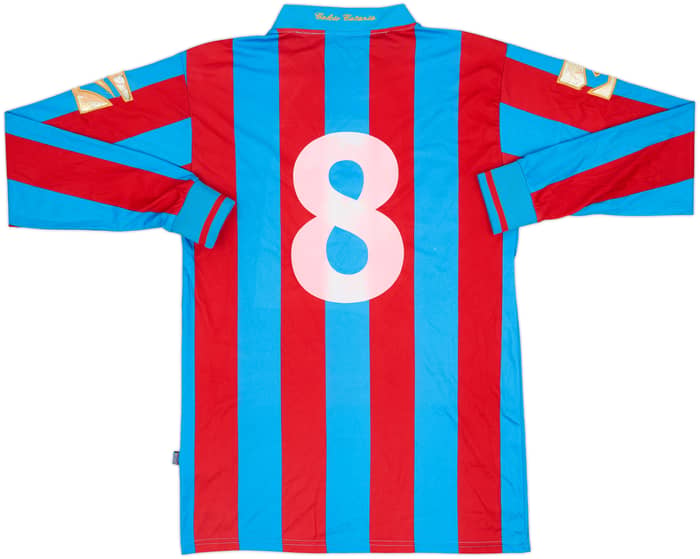2007-08 Catania Youth Match Issue Home L/S Shirt #8