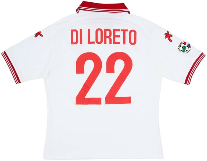 2002-03 Perugia Match Issue Away Shirt Di Loreto #22
