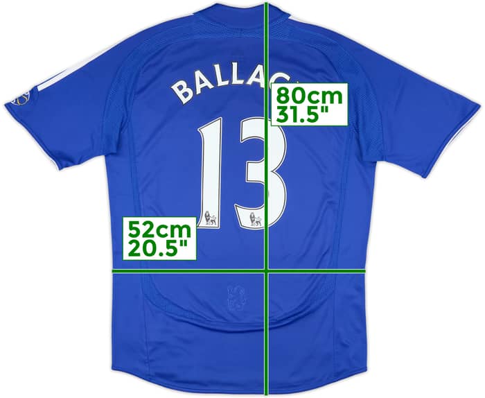2006-08 Chelsea Home Shirt Ballack #13 - 5/10 - (M)