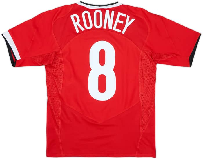 2004-06 Manchester United Home Shirt Rooney #8 - 7/10 - (14-16 Years)