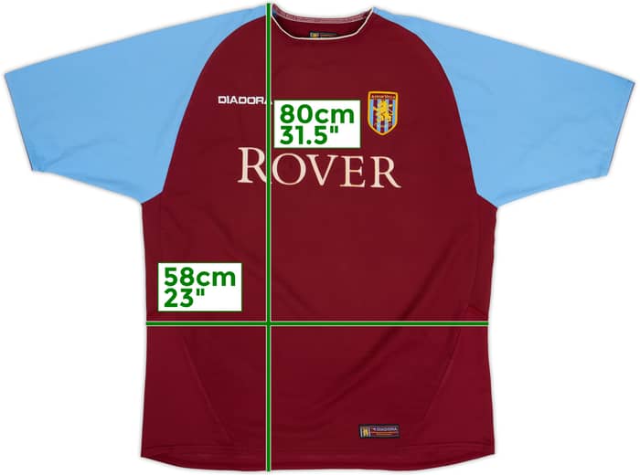 2003-04 Aston Villa Home Shirt - 6/10 - (L)