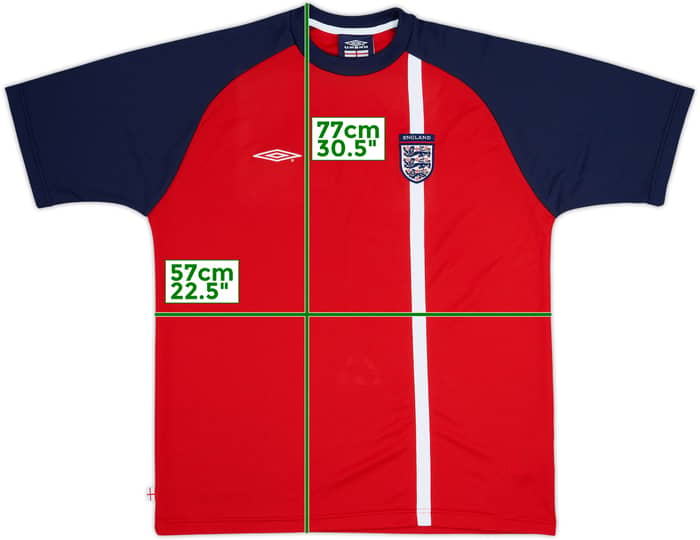2002-03 England Umbro Training Shirt - 8/10 - (XL)