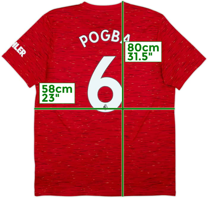 2020-21 Manchester United Home Shirt Pogba #6 - 10/10 - (XL)