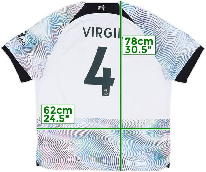 2022-23 Liverpool Away Shirt Virgil #4 - 5/10 - (XXL)