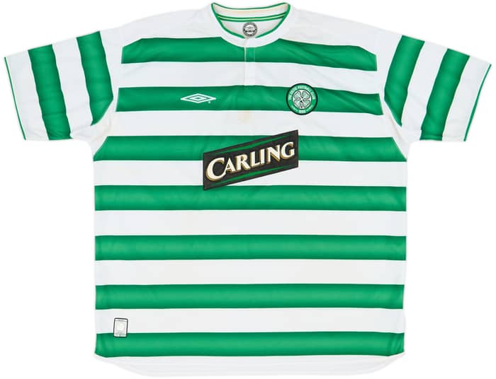 Camiseta de local del Celtic 2003-04 Larsson #7 - 6/10 - (3XL)