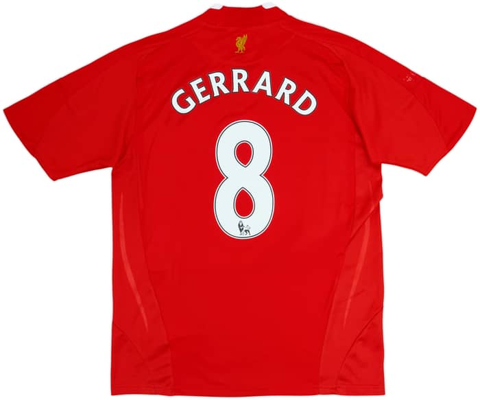2008-10 Liverpool Camiseta Local Gerrard #8 - 6/10 - (XL.Boys)