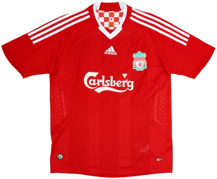 2008-10 Liverpool Camiseta Local Gerrard #8 - 6/10 - (XL.Boys)