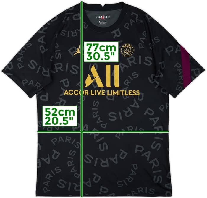Camiseta Nike Jordan de entrenamiento del Paris Saint-Germain 2020-21 - 10/10 - (L)