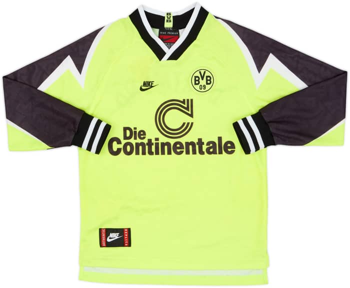 Camiseta de local del Borussia Dortmund 1995-96 L/S - 8/10 - (M.Niños)