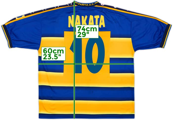 2002-03 Parma Home Shirt Nakata #10 - 6/10 - (M)