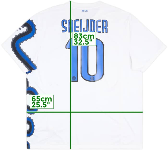 2010-11 Inter Milan Away Shirt Sneijder #10 - 8/10 - (XXL)