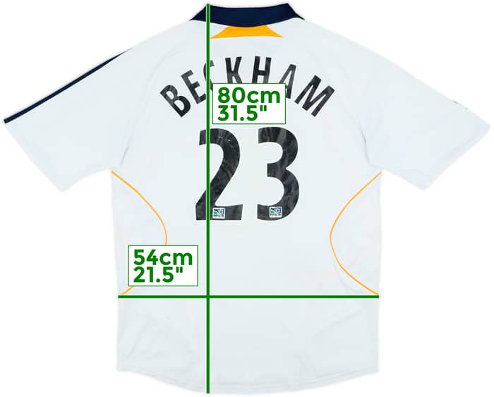 2007-08 LA Galaxy Home Shirt Beckham #23 - 5/10 - (L)
