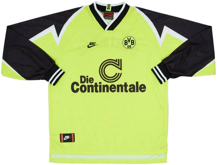 1995-96 Borussia Dortmund Home L/S Shirt - 9/10 - (XL)