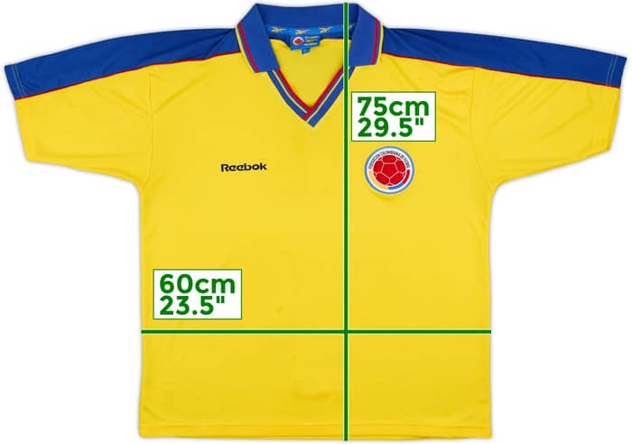 1998-01 Colombia Camiseta Local - 6/10 - (L)