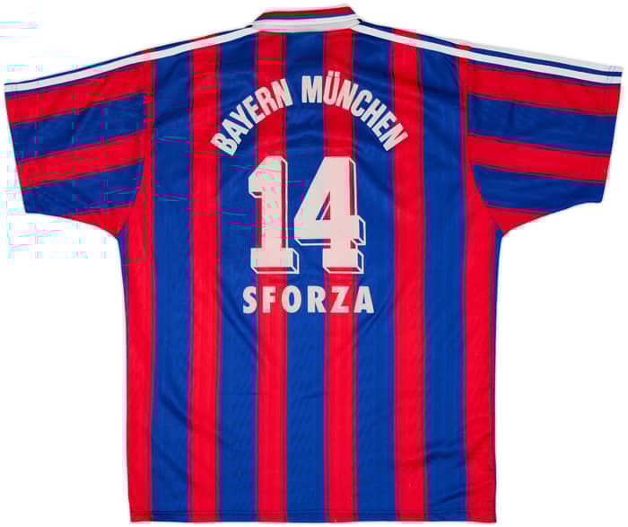 1995-97 Bayern Munich Home Shirt Sforza #14 - 6/10 - (L)