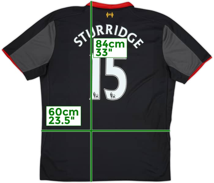 2014-15 Liverpool Third Shirt Sturridge #15 - 9/10 - (XXL)