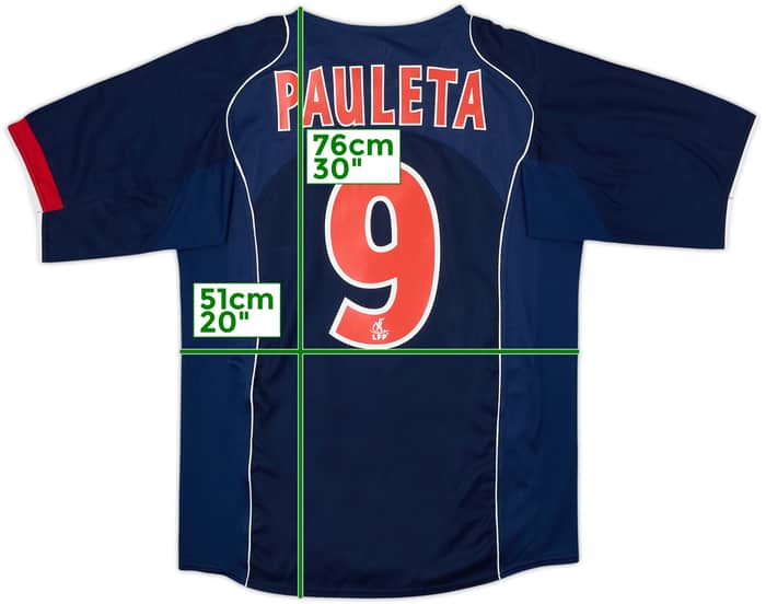 2004-05 Paris Saint-Germain Camiseta Local Pauleta #9 - 8/10 - (M)