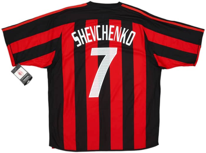 2003-04 AC Milan Player Issue Home Shirt Shevchenko #7 (L)