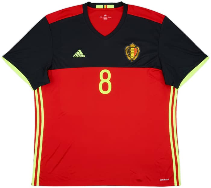 2016-17 Belgium Home Shirt Fellaini #8 - 10/10 - (XXL)