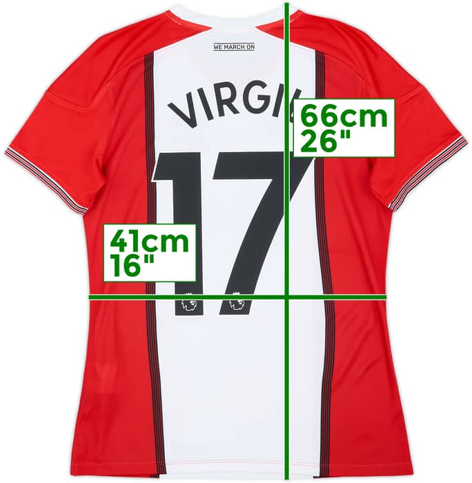 2017-18 Southampton Home Shirt Virgil #17 - 10/10 - (S)