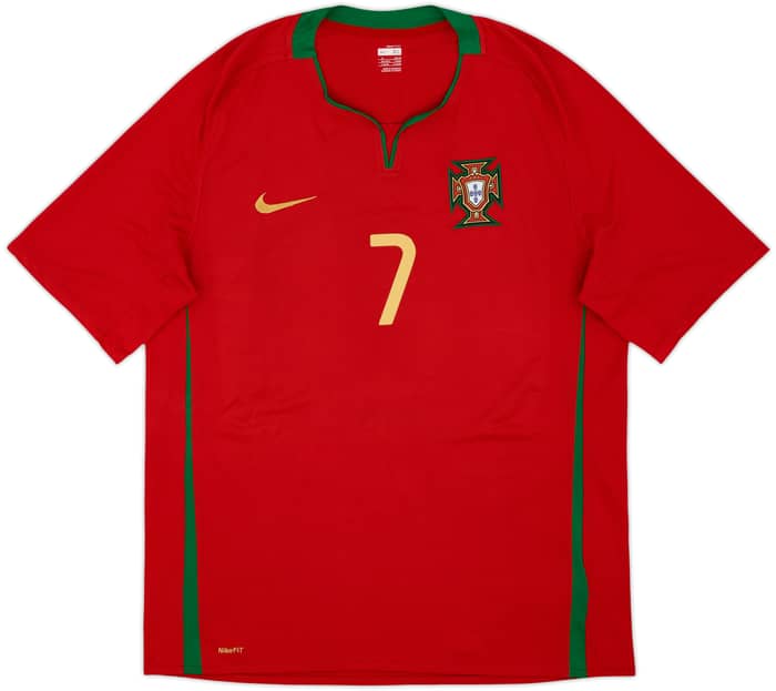 2008-10 Portugal Home Shirt Ronaldo #7 - 8/10 - (XL)