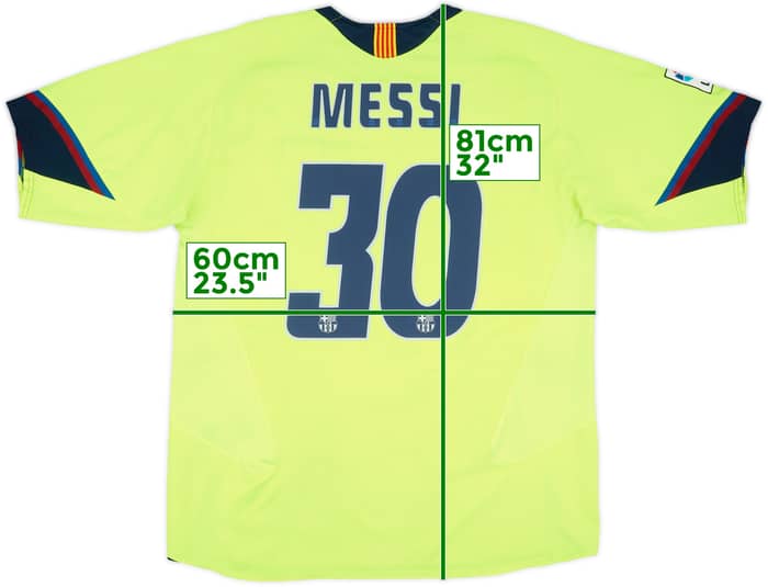 2005-06 Barcelona Away Shirt Messi #30 - 7/10 - (XL)
