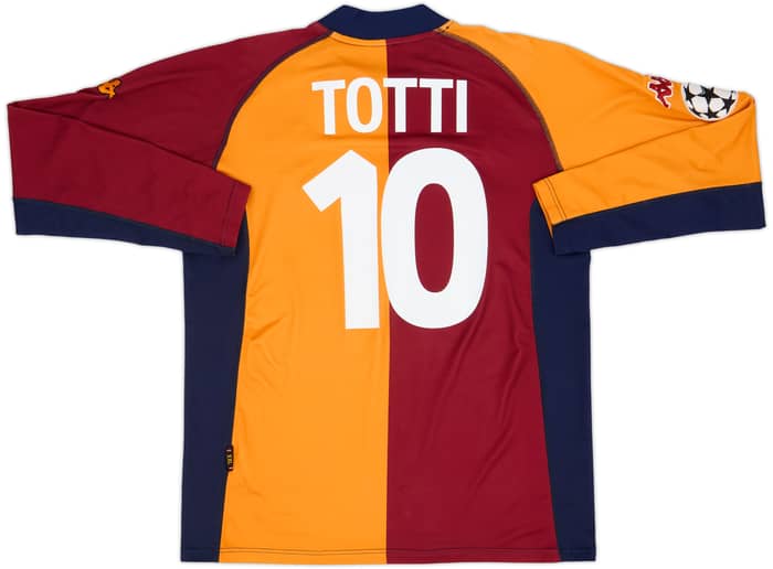 2001-02 Roma European L/S Shirt Totti #10 - 9/10 - (XXL)