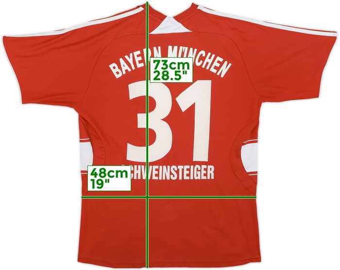 2008-09 Bayern Munich Home Shirt Schweinsteiger #31 - 6/10 - (XL.Boys)