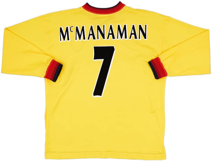 1997-99 Liverpool Away L/S Shirt McManaman #7 - 10/10 - (XL)