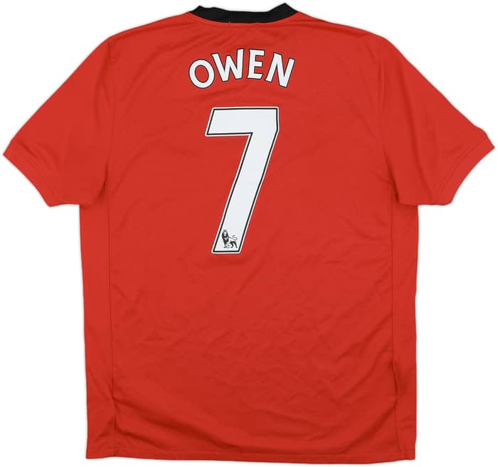 2009-10 Manchester United Home Shirt Owen #7 - 7/10 - (M)