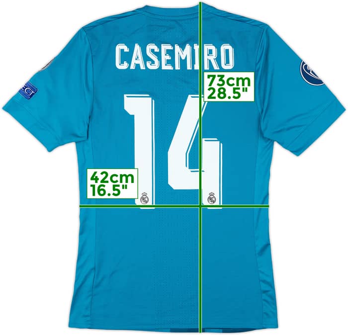 2017-18 Real Madrid Authentic Third Shirt Casemiro #14 - 7/10 - (S)